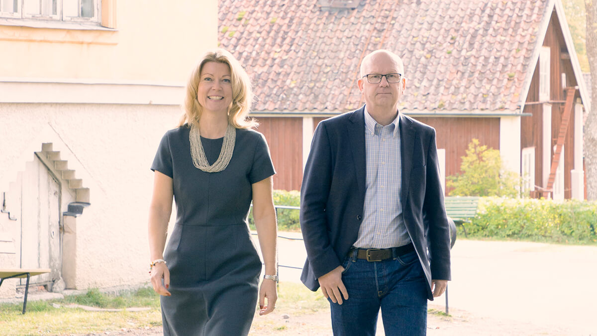 Anna Wiklund, rektor och Dag Ingvar Nilson, bitr. rektor
